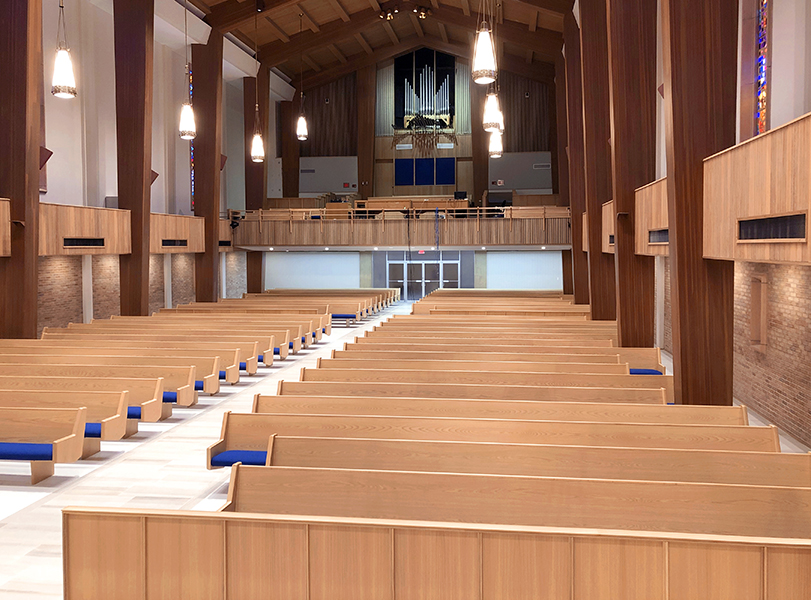 Sanctuary from pulpit